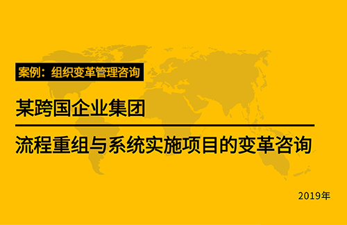 案例：组织变革管理咨询【某跨国企业集团流程重组与系统实施项目的变革咨询】